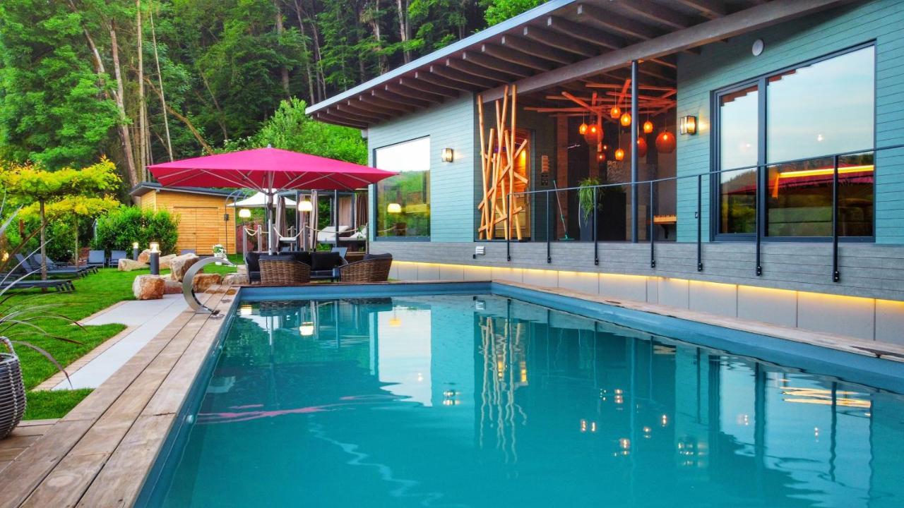 Hotel Erasmus - Mein Genuss- Und Wellnesshotel Trassem Ngoại thất bức ảnh